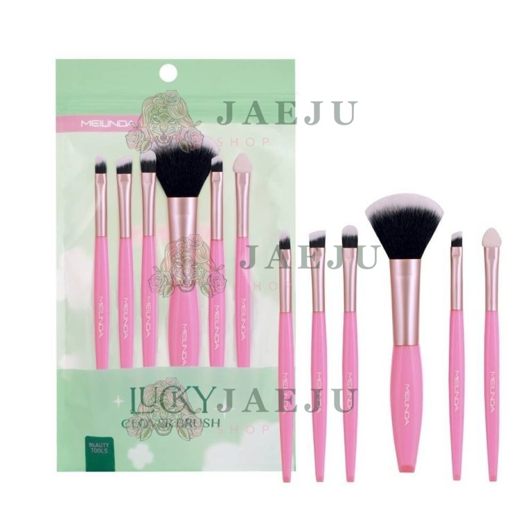 MC 4312 Meilinda lucky clover brush ชุดแปรงคละสี - 03.Pink