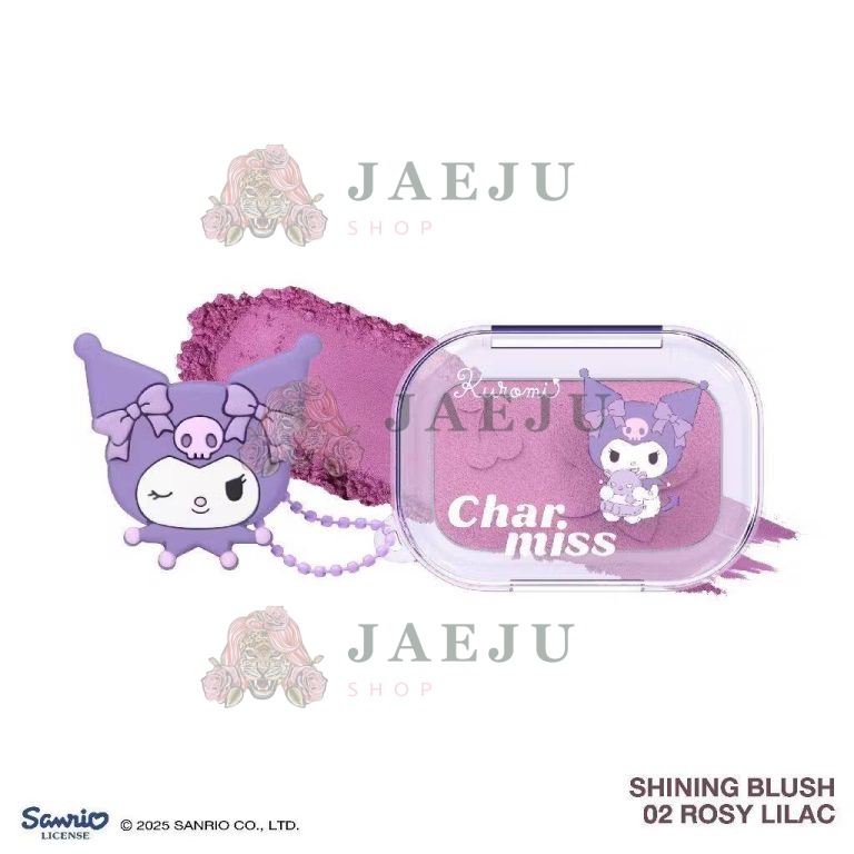 Charmiss bloming heart shining blush ชาร์มิส บลูมมิ่ง ฮาร์ท ชายน์นิ่ง บลัช 4g. - 02.Skulls(Rosy lilac)