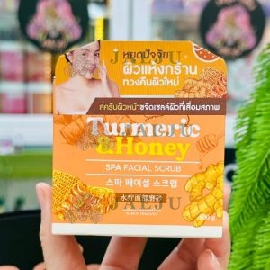 Joji secret young tameric and honey spa facial scrub 100g. โจจิ ขมิ้น+น้ำผึ้ง สครับหน้า