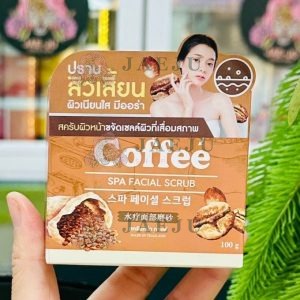 Joji secret young coffee spa facial scrub 100g. โจจอ กาแฟ สครับหน้า