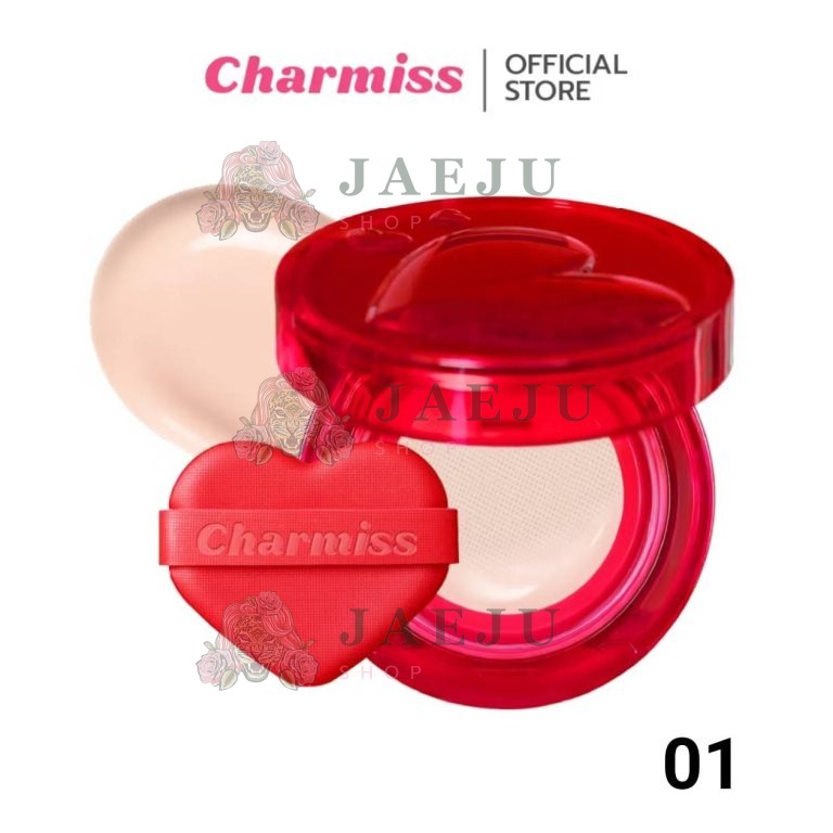 Charmiss perfect heart everlasting matte cushion spf50+ pa++++ ชาร์มิส เพอร์เฟค ฮาร์ท คุชชั่น 12g. - 01.IVORY