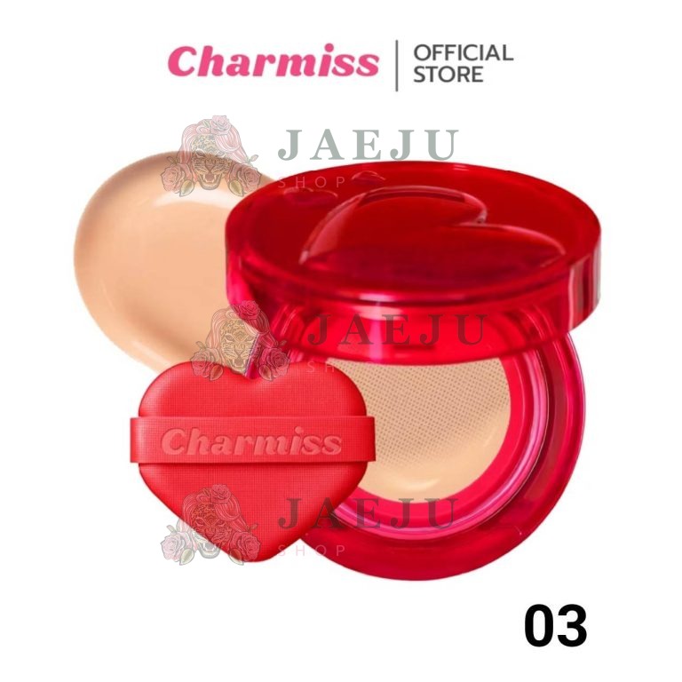 Charmiss perfect heart everlasting matte cushion spf50+ pa++++ ชาร์มิส เพอร์เฟค ฮาร์ท คุชชั่น 12g. - 03.HONEY BEIGE