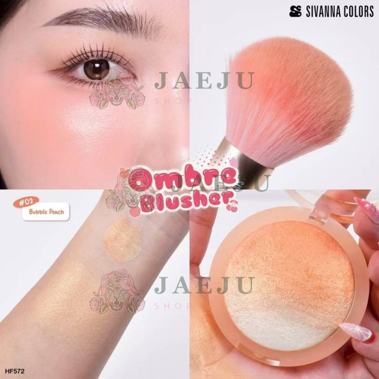 HF572 Sivanna colors ombre blusher ซีเวนน่า คัลเลอร์ส ออมเบธ บลัชเชอร์ 15g. - 02.bubble