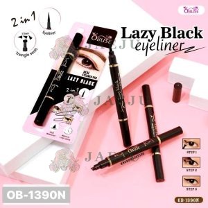 obuse double seal eyeliner pen โอบิวซ์ เลซี่ แบล็ค อายไลเนอร์
