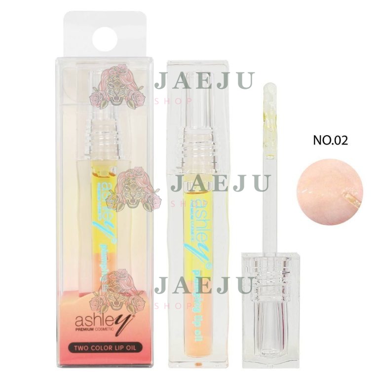 ashley two color lip oil แอชลี่ย์ ทูคัลเลอร์ ลิป ออยล์ - No.2