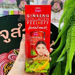 BANNA ginseng collagen peel off facial mask บ้านนา มาส์กหน้าโสมผสมคอลลาเจน