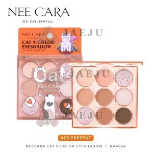 Nee cara cat 9-color eyeshadow นีคาร่า แคท 9-คัลเลอร์ อายแชโดว์