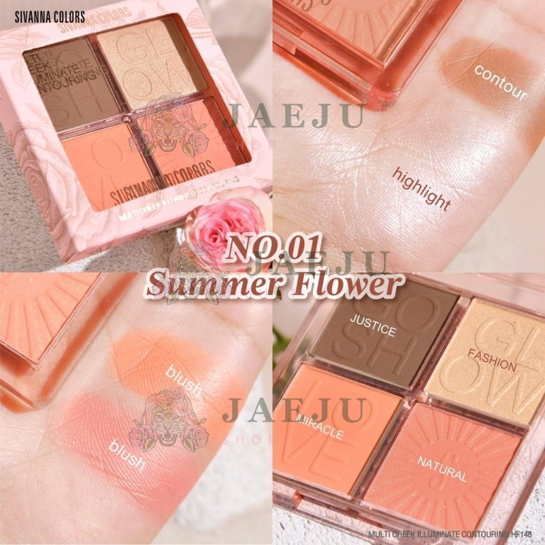 SIVANNA COLORS MULTI CHEEK ILLUMINATE CONTOURING - SUMMER FLOWER