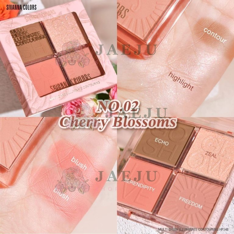 SIVANNA COLORS MULTI CHEEK ILLUMINATE CONTOURING - CHERRY BLOSSOMS