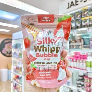 Joji silky whipp bubble soap refresh and firm strawberry&honey 100g.