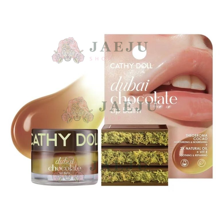 Cathy doll  lip balm เคที่ดอลล์ ลิปบาล์ม 12g. - 01.dubai chocolate