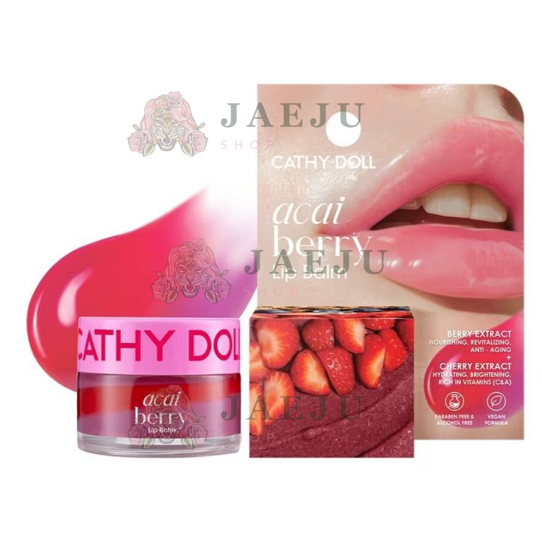 Cathy doll  lip balm เคที่ดอลล์ ลิปบาล์ม 12g. - 02.acai berry