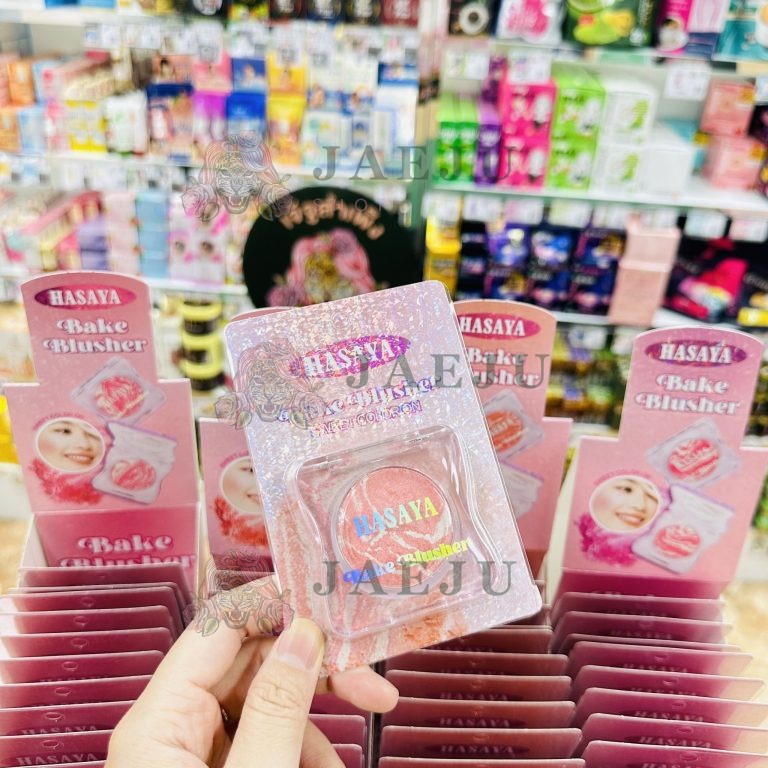 H-3827 Hasaya bake blusher ฮาซาย่า เบค บลัชเชอร์ 4.2gx12pcs Price: 370/box 12pcs - NO.02