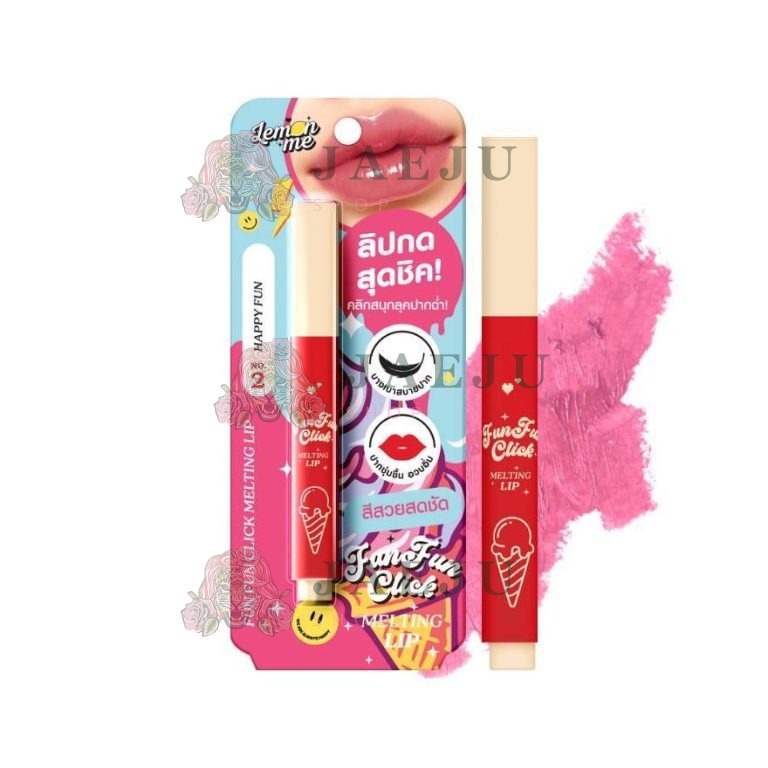 Lemon me fun fun click melting lip เลม่อน มี ฟัน ฟัน ลิป 1.8g - 02.HAPPY FUN