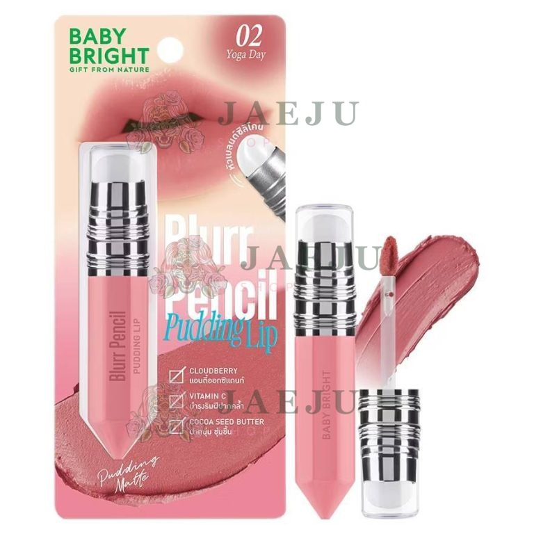 Baby bright blurr pencil pudding lip เบบี้ไบร์ท เบลอเพนซิลพุดดิ้งลิป 2.8g. - 02.Yoga day