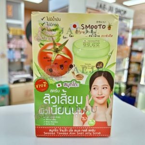 Smooto tomato aloe snail jelly scrub สมูทโตะ โทเมโท อโล สเนล เจลลี่ สครับ 50gx4pcs