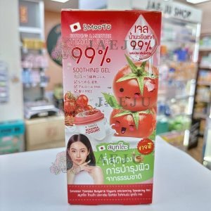 Smooto tomato bulgaria yogurt whitening soothing gel. สมูทโตะ โทเมโท บัลกาเรีย โยเกิร์ต ไวท์เทนนิ่ง ซูทติ้ง เจล 40gx6pcs
