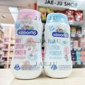 Kodomo baby lotion powder โคโดโม โลชั่น พาวเดอร์พิ้งค์(สีฟ้า-สีชมพู) 180mlx3pcs