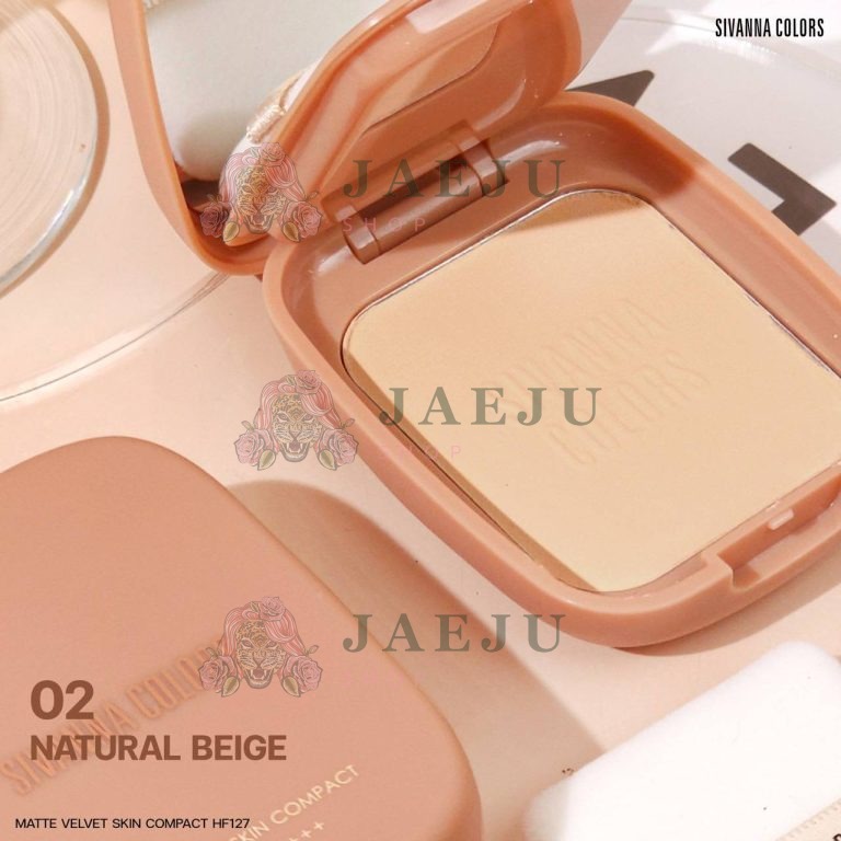 SIVANNA COLORS MATTE VELVET SKIN COMPACT - NATURAL BEIGE