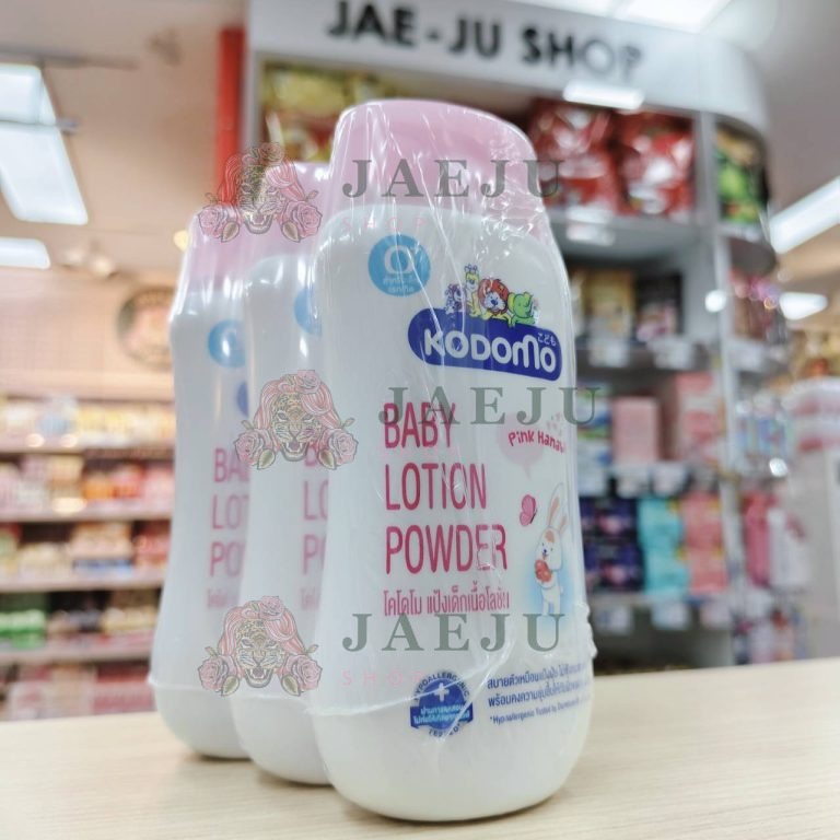 Kodomo baby lotion powder โคโดโม โลชั่น พาวเดอร์พิ้งค์(สีฟ้า-สีชมพู) 180mlx3pcs - 02.สีชมพู