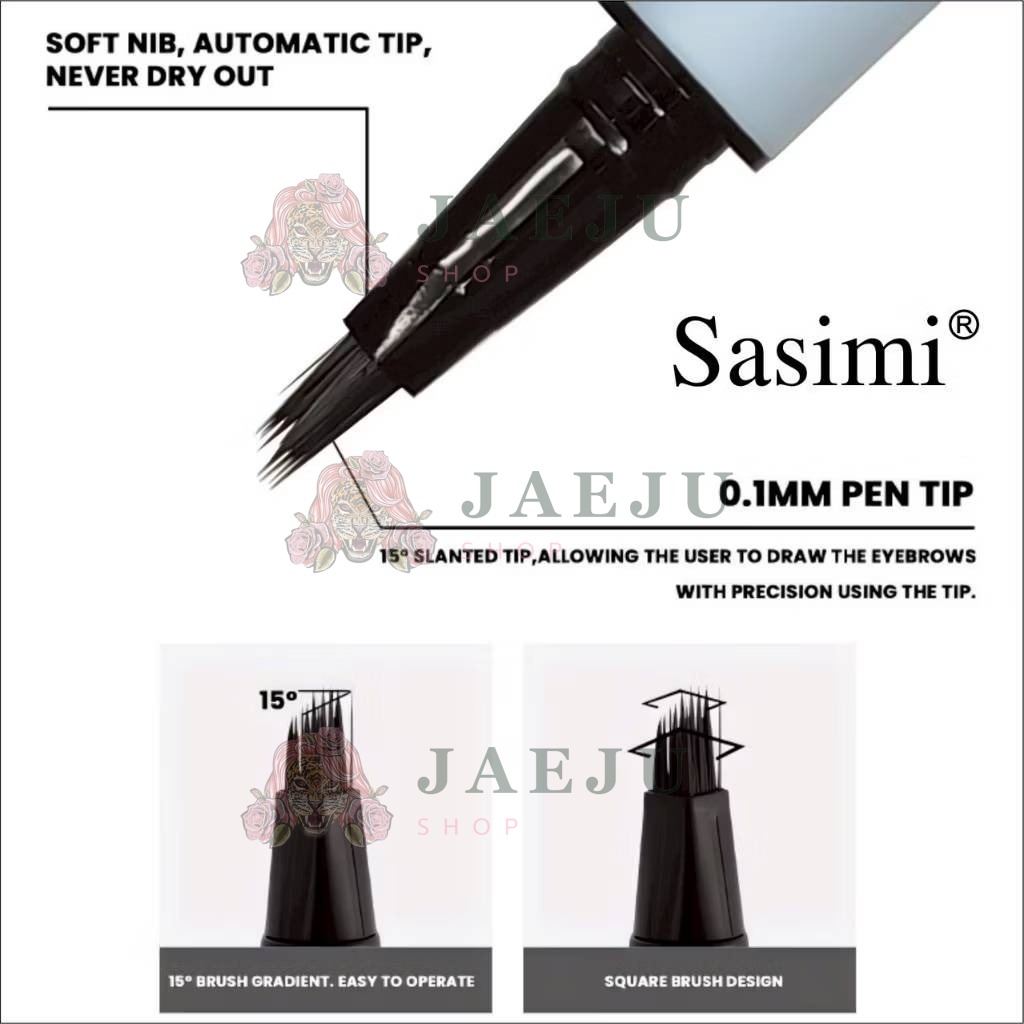 S92018 Sasimi fluffy line liquid eyebrow pencil ซาซิมิ ฟลัฟฟี่ ไลน์ ลิควิด อายโบรว์ เพนซิล 0.6ml. - Image 10