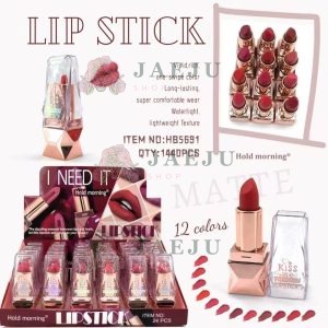 HB5691 Hold morning i need it lipstick ลิปสติกฝาใส