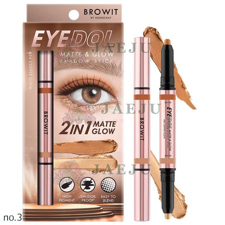 Browit eyedol matte&glow shadow stick - NO.4Copper glow