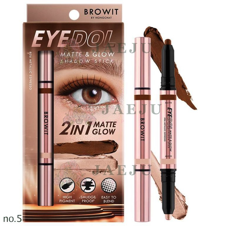 Browit eyedol matte&glow shadow stick - NO.6Metallic espresso