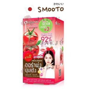 Smooto tomato yogurt plus whitening soothing gel. สมูทโตะ โทเมโท โยเกิร์ต เจลมะเขือเทศ 50gx6pcs