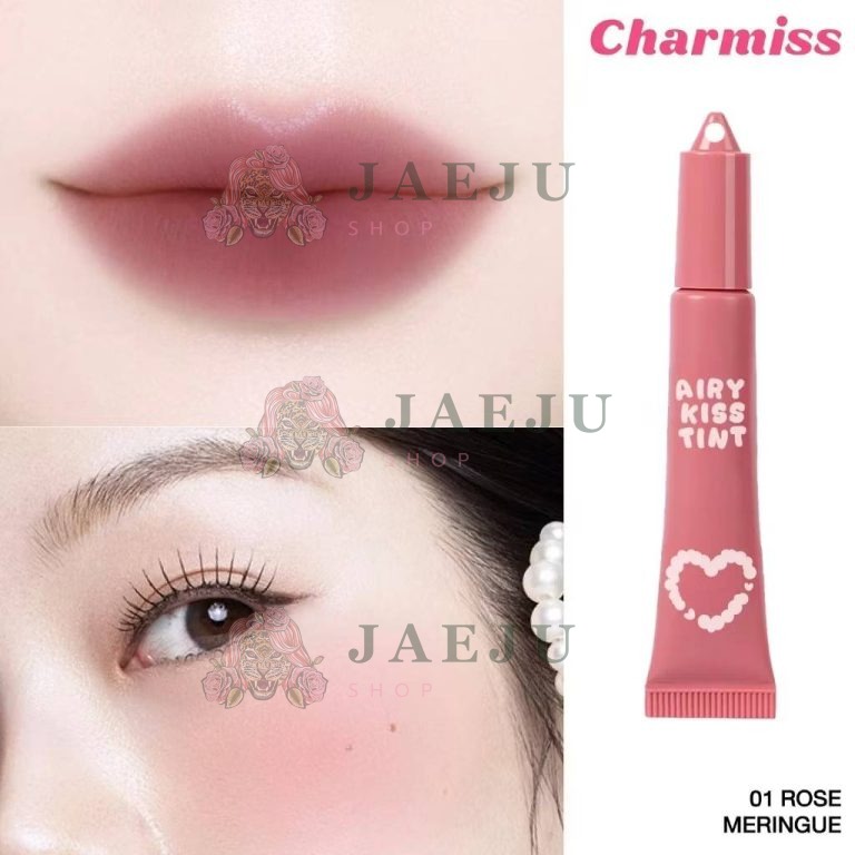 Charmiss airy kiss tint matte lip&cheek ชาร์มิส แอร์รี่ คิส ทิ้นท์ แมตต์ ลิป 6g - 01.Rose meringue