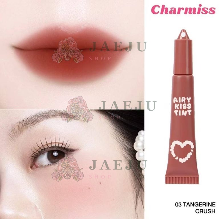 Charmiss airy kiss tint matte lip&cheek ชาร์มิส แอร์รี่ คิส ทิ้นท์ แมตต์ ลิป 6g - 03.Tangerine crush
