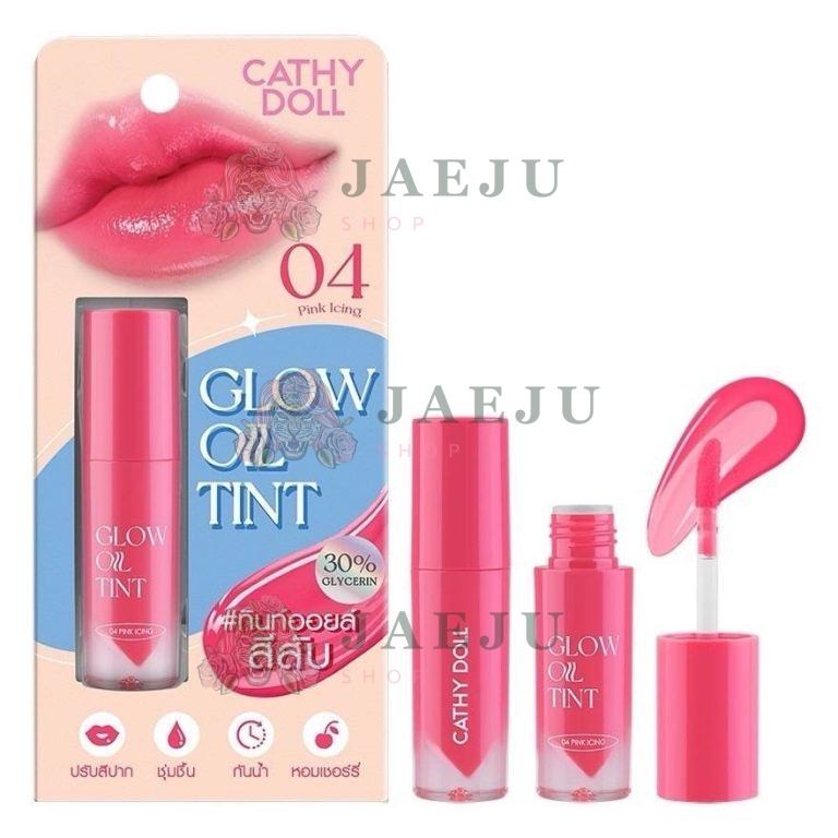 Cathy Doll Glow Oil Tint โกลว์ ออยล์ ทินท์ - NO.4Pink Icing