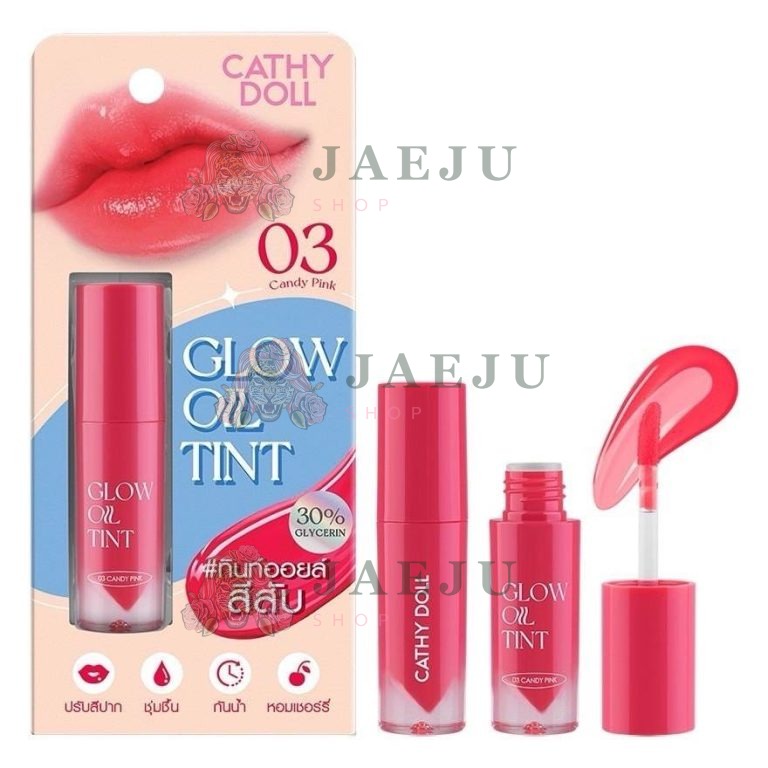 Cathy Doll Glow Oil Tint โกลว์ ออยล์ ทินท์ - NO.3Candy Pink