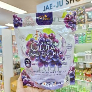 Manee gluta camu zinc plus dietary supplement product มณี กลูต้า คามู ซิงค์ พลัส10gx20pcs