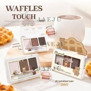 Sivanna colors waffles soft touch 3in1 ซีเวนน่า คัลเลอร์ส วาฟเฟิล ซอฟท์ ทัช อายบราวส์ แอนด์ แชโดว์ 13x3g
