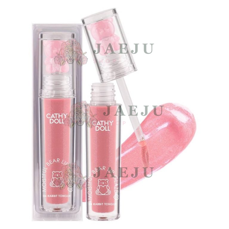 Cathy doll moistful bear lip glaze - NO.4Rabbit Tongue