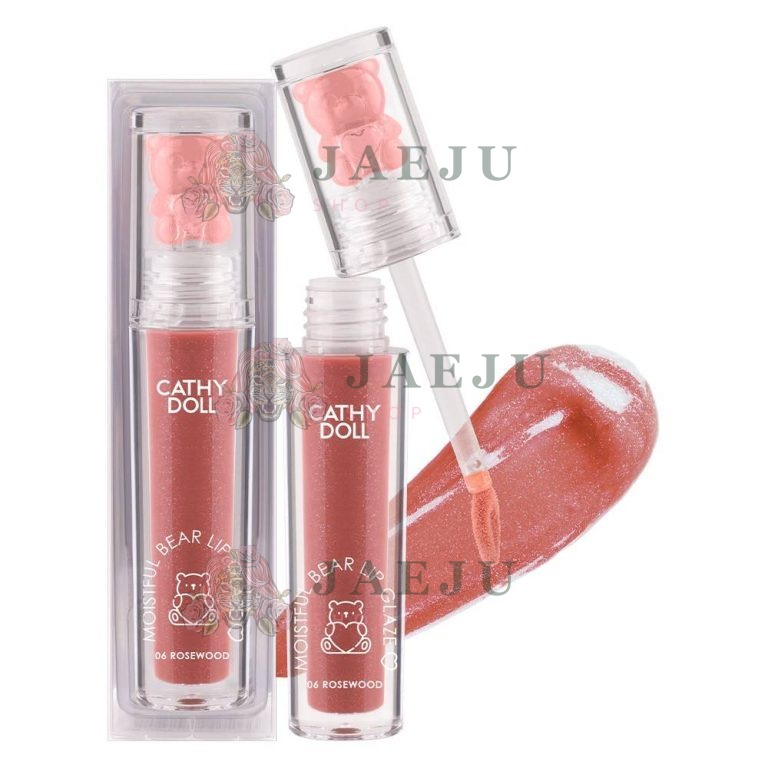 Cathy doll moistful bear lip glaze - NO.6Rosewood