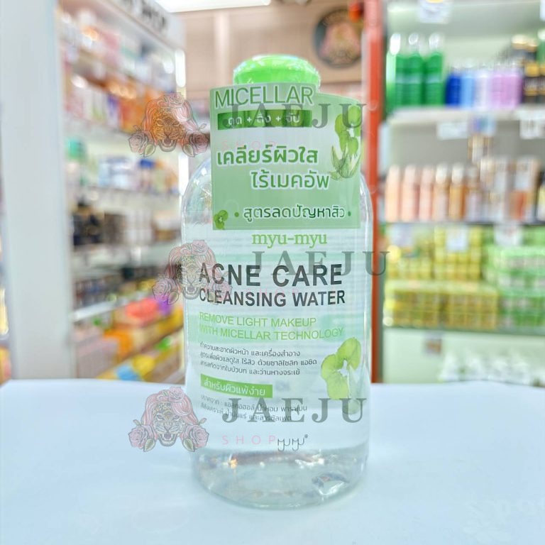 MYU-MYU cleansing water คลีนซิ่ง วอเตอร์ เคลียร์ผิวใส ไร้เมคอัพ 300ml. - 02. Acne care