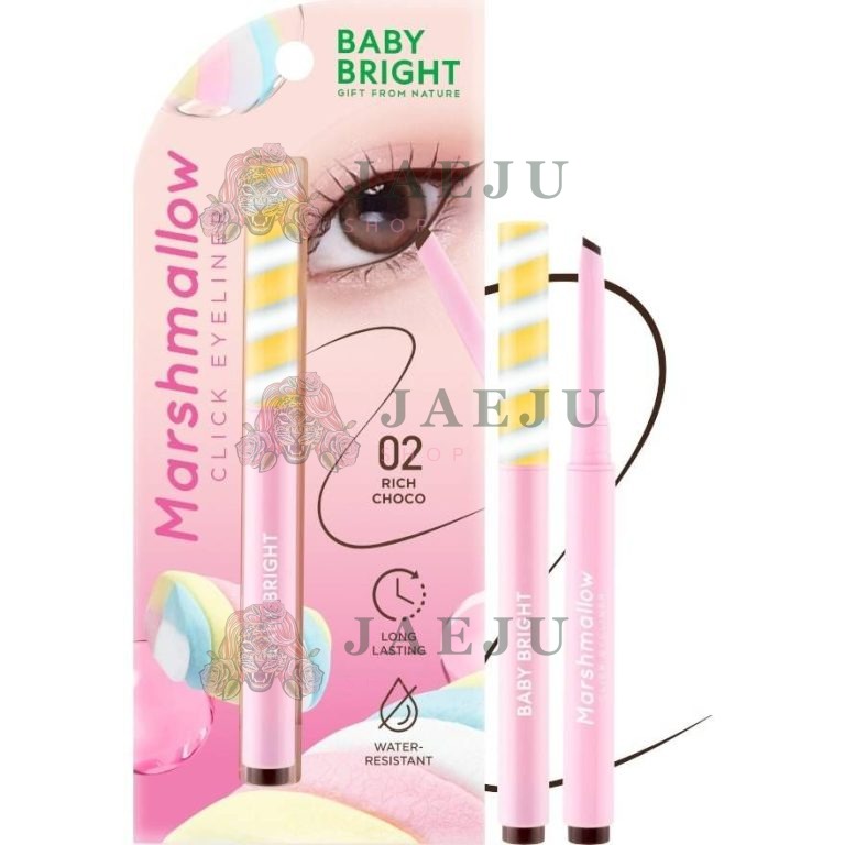 Baby bright marshmallow click eyeliner เบบี้ไบร์ท มาร์ชเบลโล่ อายไลน์เนอร์ 0.10g. - 02.Rich choco