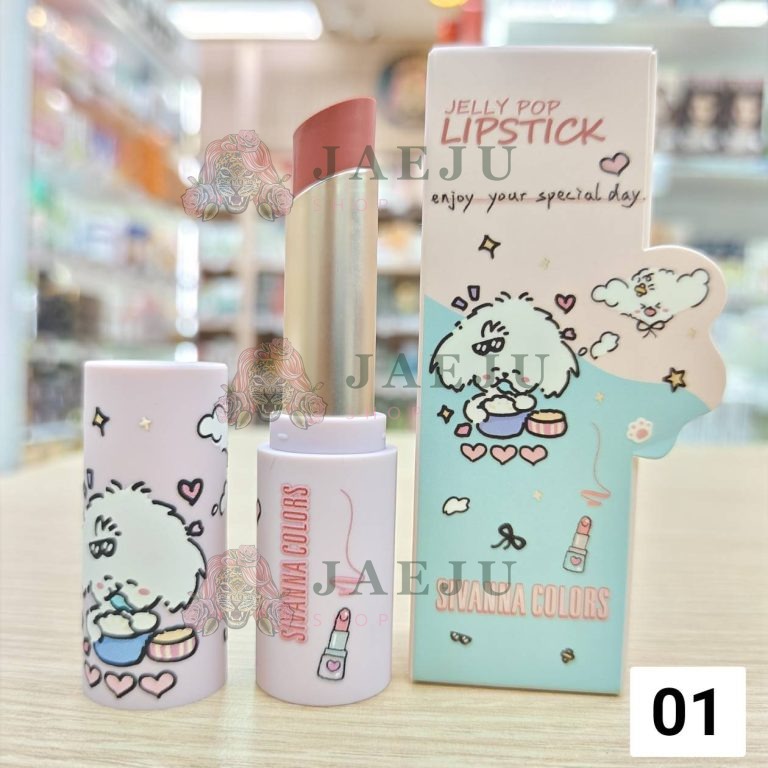 HF816 Sivanna colors jelly pop lipstick ซีเวนน่า คัลเลอร์ส เจลลี่ ป๊อป ลิปสติก 3.6g. - 01. pink youth
