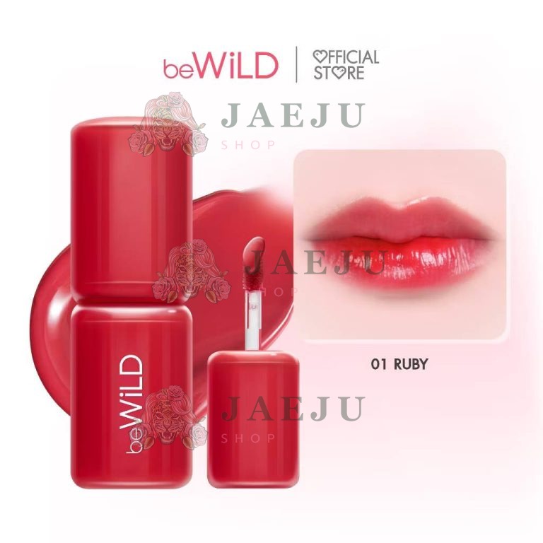 Bewild sugar glow lip  บีไวลด์ ซูการ์ โกลว์ 2.8g - 01. Ruby