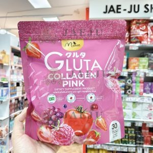 Manee gluta collacgn pink มณี กลูต้า ตอลลาเจน พิงค์ ซองชมพู 10gx30pcs