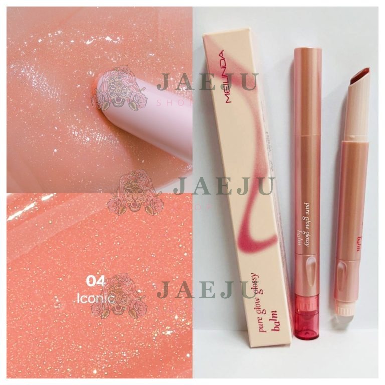Meilinda pure glow glossy balm#sparkling cloud เมลินดา เพียว โกลว์ กรอสซี่ บาล์ม - NO.4 Iconic