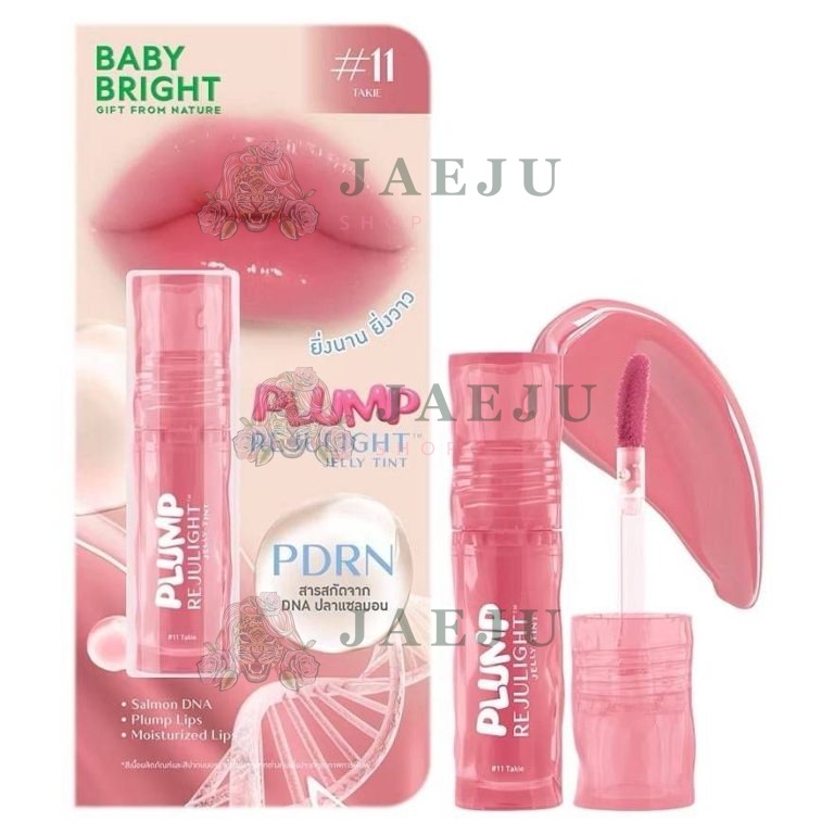 Baby Bright plump rejulight lelly tint  bubble gum เบบี้ไบร์ท พลัมพ์รีจูไลท์เจลลี่ทิ้นท์#บับเบิ้ลกัม 3g. - 11.TAKIE