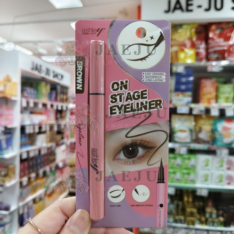A 438 ashley on stage eyeliner#black แอชลี่ย์ ออน สเทจ อายไลเนอร์ แบล็ค 0.6g - 02.Brown