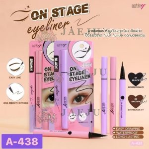 A 438 ashley on stage eyeliner#black แอชลี่ย์ ออน สเทจ อายไลเนอร์ แบล็ค 0.6g