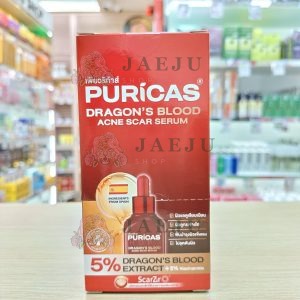 Puricas dragon's blood acne scar serum เซรั่มบำรุงผิวหน้า ของคนมีรอยสิว 7mlx6pcs
