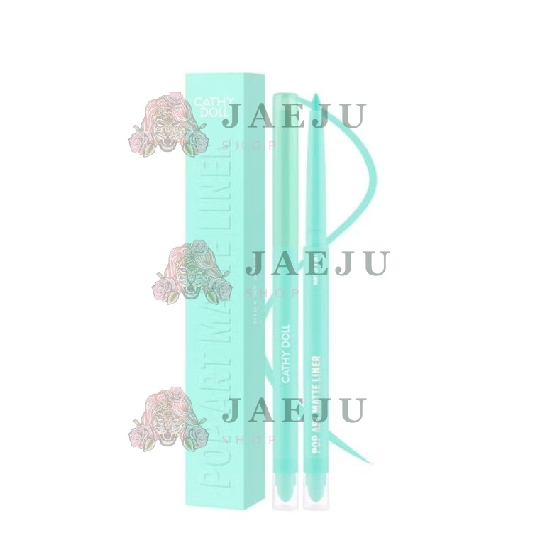 Cathy doll pop art matte liner เคที่ดอลล์ ป๊อปอาร์ทแมทท์ไลเนอร์  0.25g - 06.hint of mint