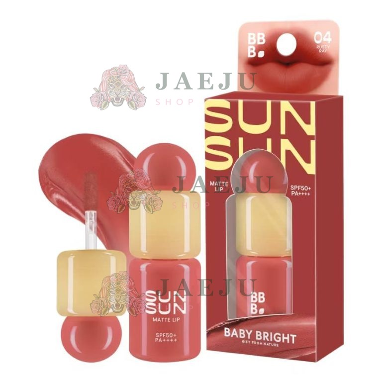 Baby bright sunsun matte lip เบบี้ไบร์ท ซันซันแมทท์ลิป spf50+pa++++ - 04. rusty ray