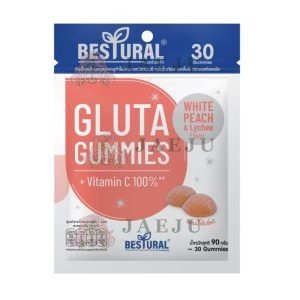Besiural gluta gummies+vitamin c 100% เบสท์เชอรัล กลูต้า กัมมี่เจลลี่ ผสมแอลกลูต้าไธโอน 30gummies